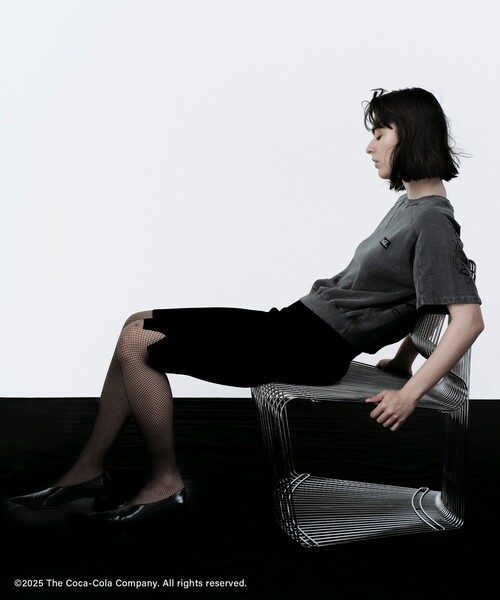 ADAM ET ROPE' トレーナー スウェット 「Coca-Cola」Garment dye