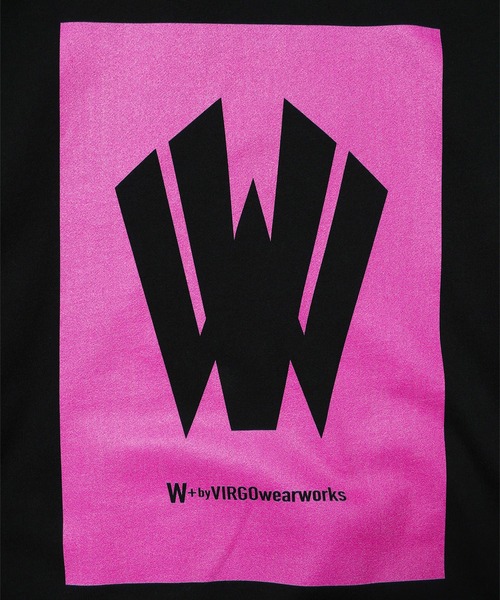W] by VIRGOwearworks パーカー Warp logo pull over hoodie メンズ
