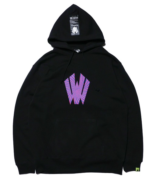 W] by VIRGOwearworks パーカー Warp logo pull over hoodie