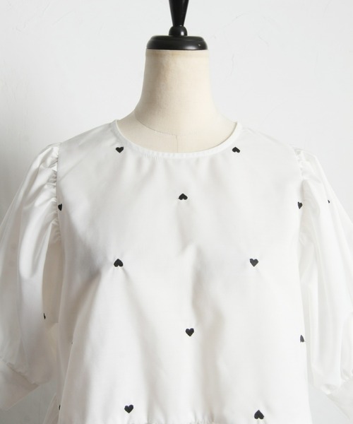 「&. NOSTALGIA」 半袖ブラウス M ネイビー レディース_画像7