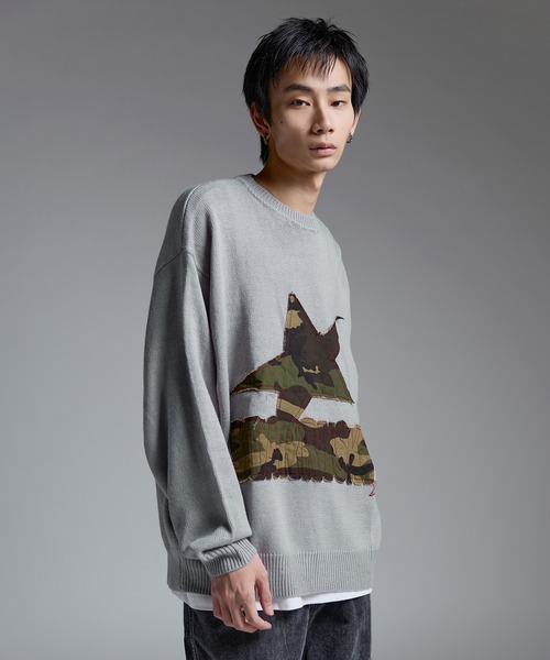 セーター ニット Buyer's Select/Y2Kスターパッチニット「UNISEX
