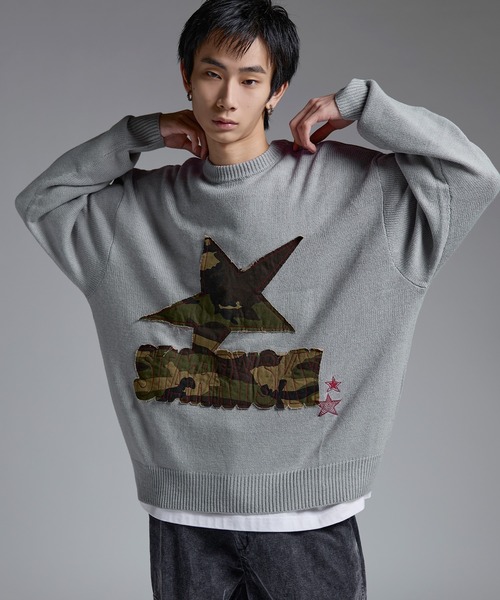 セーター ニット Buyer's Select/Y2Kスターパッチニット「UNISEX