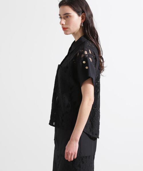 「PINKY&DIANNE」 半袖シャツ 38 ホワイト レディース_画像7