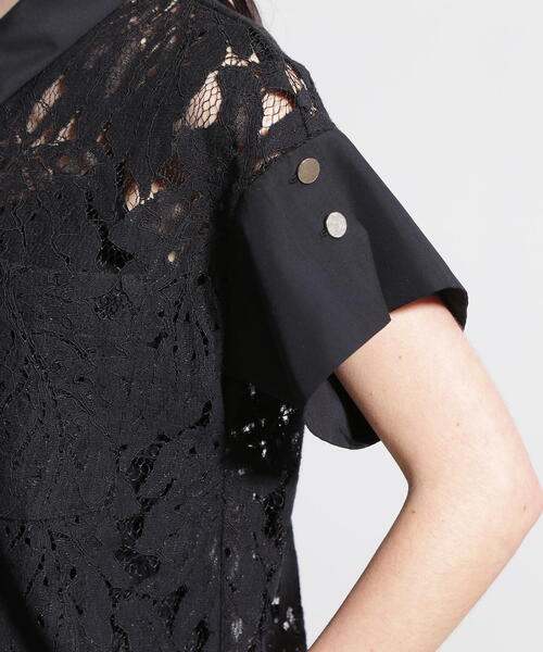 「PINKY&DIANNE」 半袖シャツ 38 ホワイト レディース_画像9