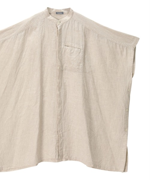 「Plantation」 7分袖ブラウス M size ネイビー レディース_画像4
