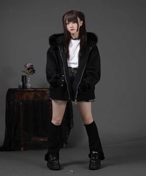 Pal elfy パーカー ファー付きロゴパーカー レディース : ZOZOTOWN