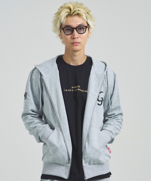 パーカー PSG_テックフリース・EMB LOGO-ZIPパーカー メンズ