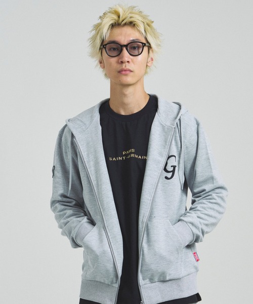 パーカー PSG_テックフリース・EMB LOGO-ZIPパーカー メンズ