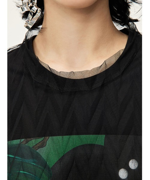 「JNBY」 半袖カットソー 36 ブラウン レディース_画像7