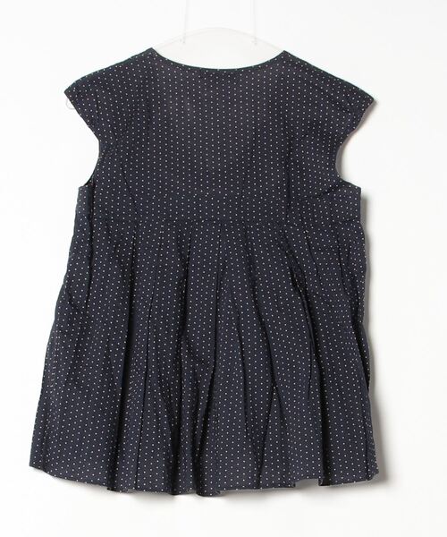 「t.yamai paris」 ドット柄ノースリーブブラウス 1 ネイビー レディース_画像2