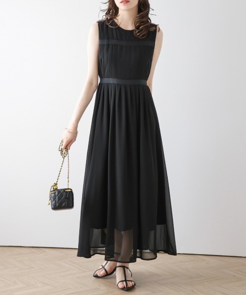 「SUGAR BISKET」 「La-gemme」ノースリーブワンピース フリー グレー レディース_画像2