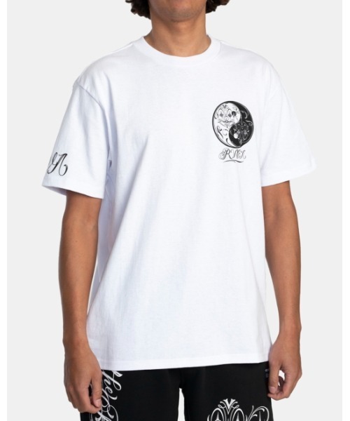 「RVCA」 半袖Tシャツ SMALL ホワイト メンズ_画像5