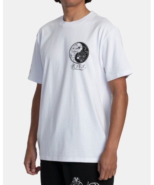 「RVCA」 半袖Tシャツ SMALL ホワイト メンズ_画像8