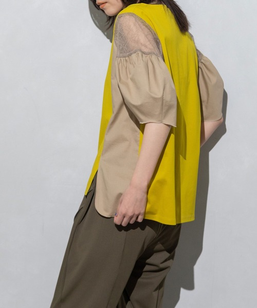 「MARECHAL TERRE」 半袖カットソー MEDIUM ネイビー レディース_画像4