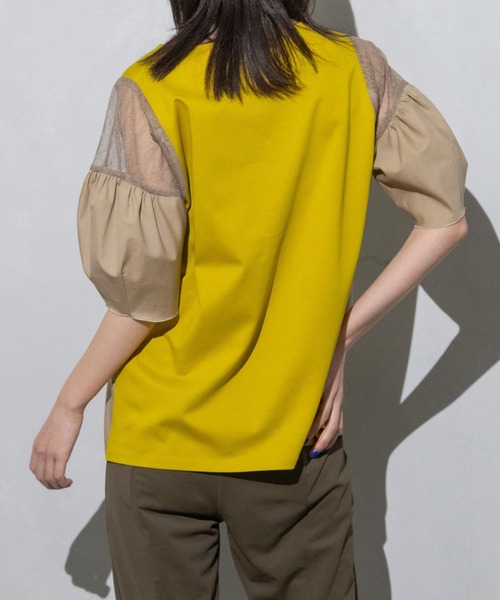 「MARECHAL TERRE」 半袖カットソー MEDIUM ネイビー レディース_画像5