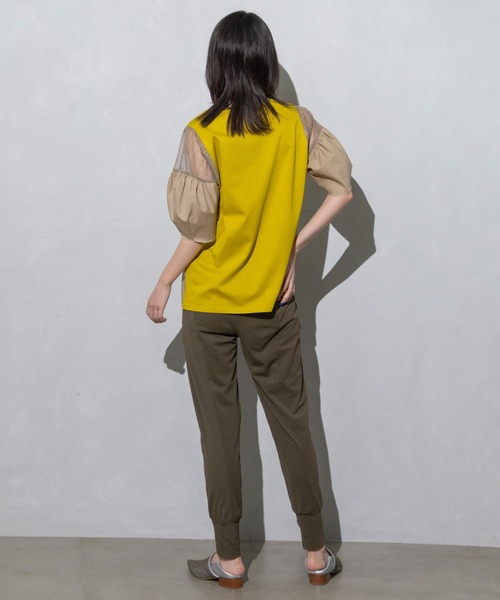 「MARECHAL TERRE」 半袖カットソー MEDIUM ネイビー レディース_画像6