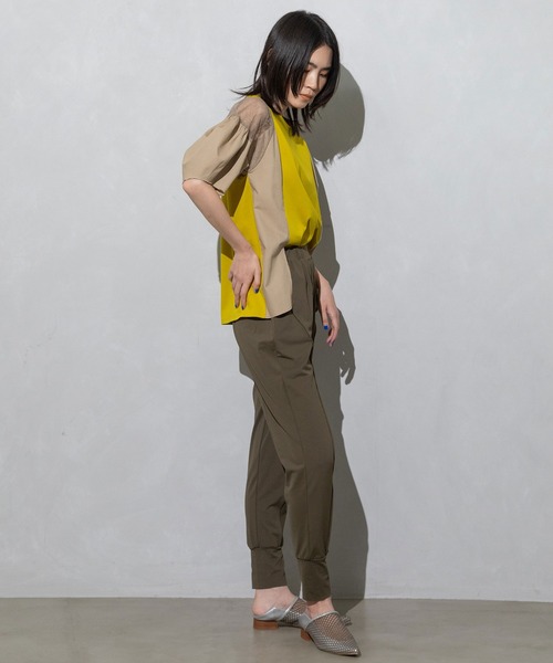 「MARECHAL TERRE」 半袖カットソー MEDIUM ネイビー レディース_画像7