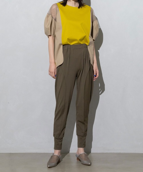 「MARECHAL TERRE」 半袖カットソー MEDIUM ネイビー レディース_画像8