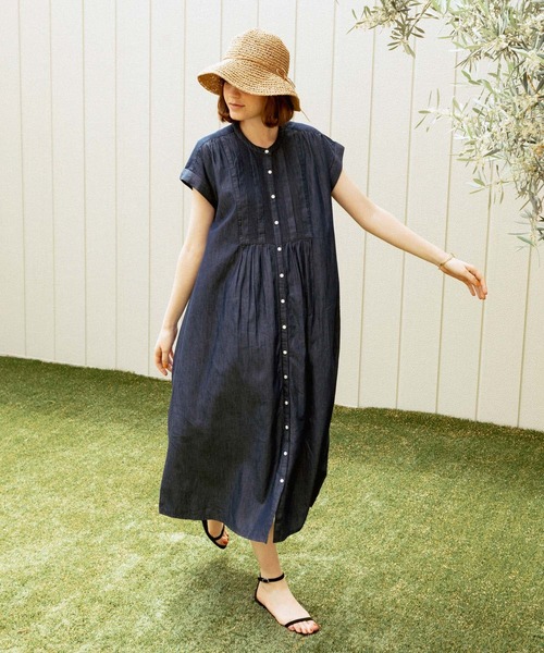 URBAN RESEARCH Sonny Label 半袖ワンピース FREE インディゴブルー