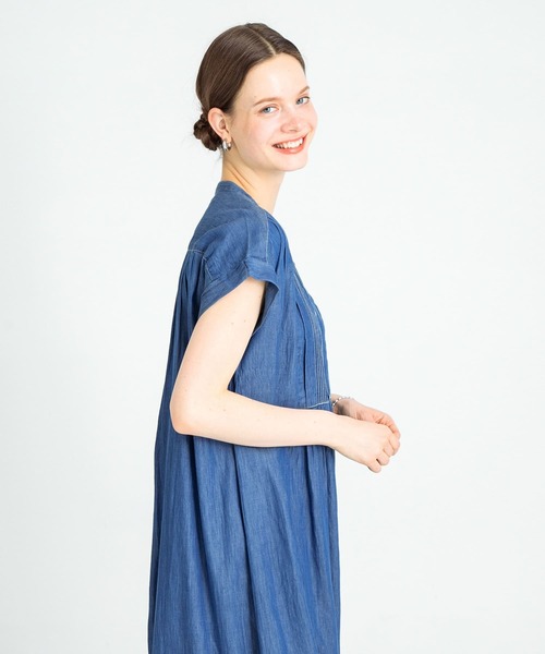 URBAN RESEARCH Sonny Label 半袖ワンピース FREE インディゴブルー