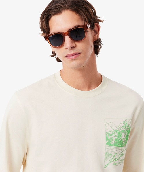 LACOSTE（ラコステ） tシャツ テニスヘリテージプリントロングスリーブ