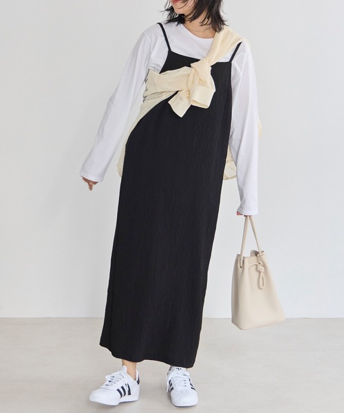 「LAVEANGE」 キャミソールワンピース M ブラウン レディース_画像5