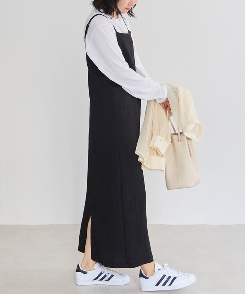 「LAVEANGE」 キャミソールワンピース M ブラウン レディース_画像8