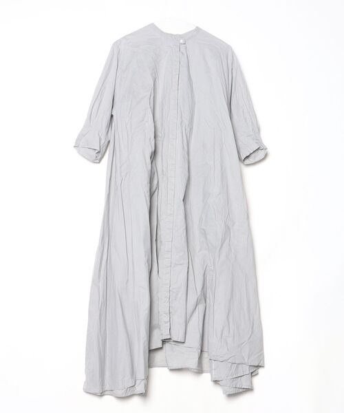 mizuiroind（ミズイロインド） 7分袖ワンピース - グレー レディース