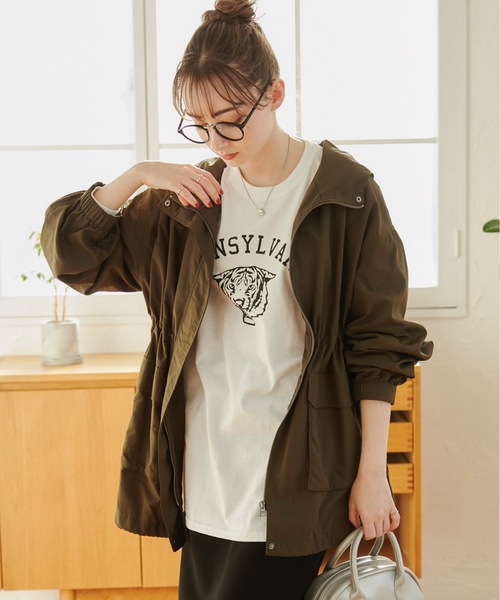 「ANGIE」 マウンテンパーカー FREE アイボリー レディース_画像4