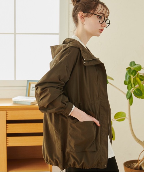 「ANGIE」 マウンテンパーカー FREE アイボリー レディース_画像9