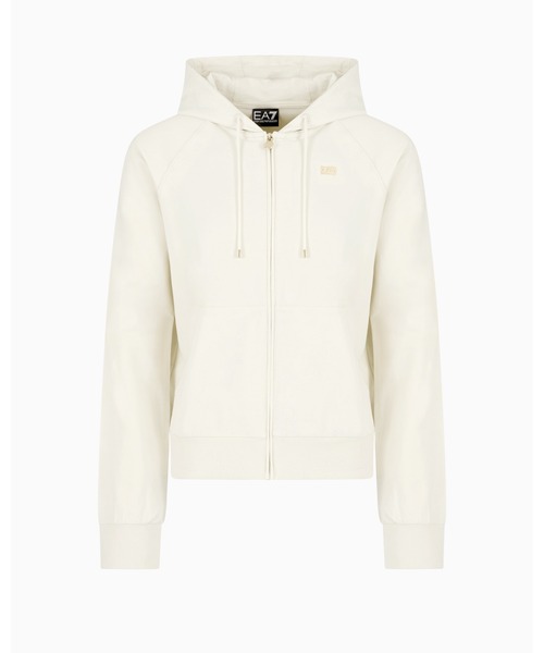 EA7 ホワイト フルジップパーカー Lサイズ EMPORIO ARMANI EA7(イー