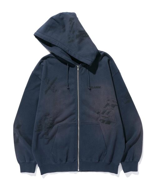 XLARGE（エクストラ ラージ） パーカー GEOMETRIC ZIP UP HOODED