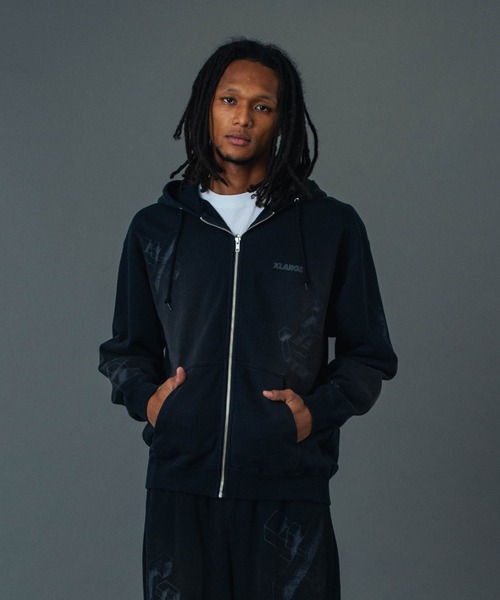 XLARGE（エクストラ ラージ） パーカー GEOMETRIC ZIP UP HOODED