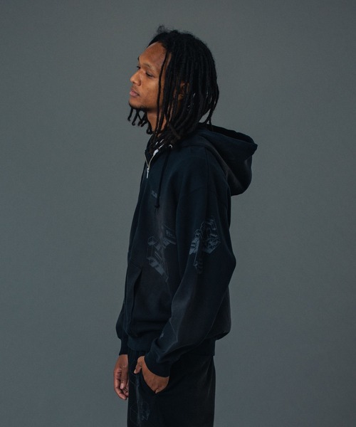 XLARGE（エクストラ ラージ） パーカー GEOMETRIC ZIP UP HOODED