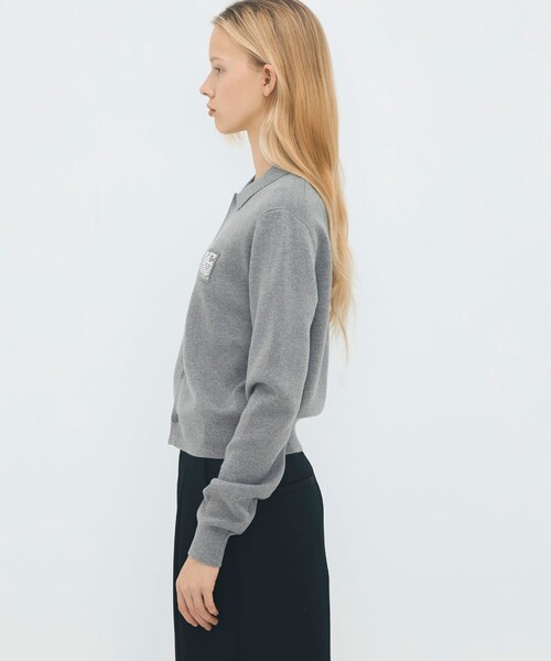 「CABaN」 ニットカーディガン FREE グレー レディース_画像4