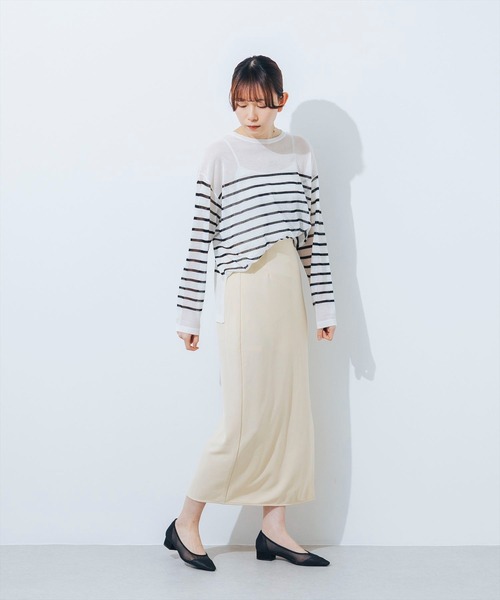 パンプス 「柔らかい・クッション入り」ポインテッドネットメッシュパンプス JA5906の画像