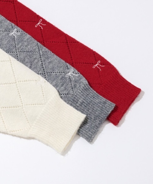 「flower」 長袖ニット FREE グレー レディース_画像3