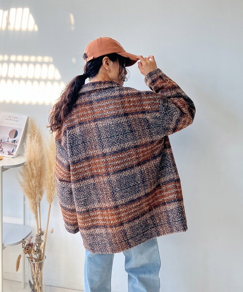 「AS KNOW AS plus」 ピーコート FREE ネイビー レディース_画像3