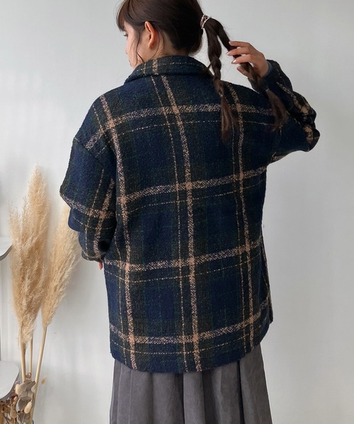 「AS KNOW AS plus」 ピーコート FREE ネイビー レディース_画像7