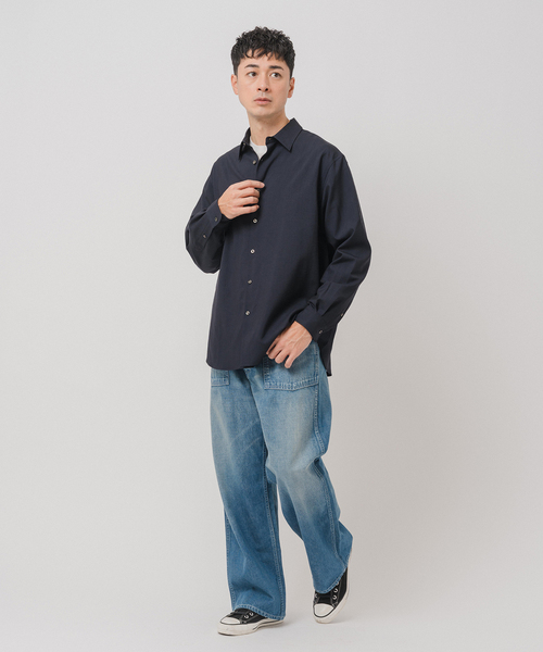 EDIFICE（エディフィス） シャツ SUPER 100's ウール レギュラー