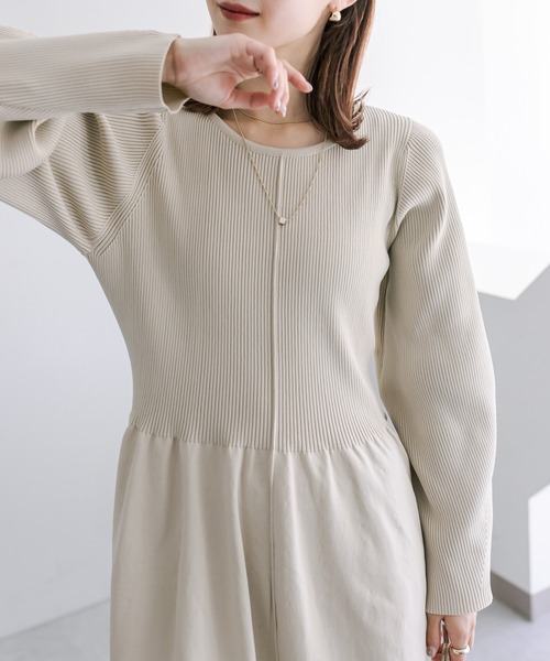 「mystic」 ニットワンピース 2 ブルー レディース_画像5