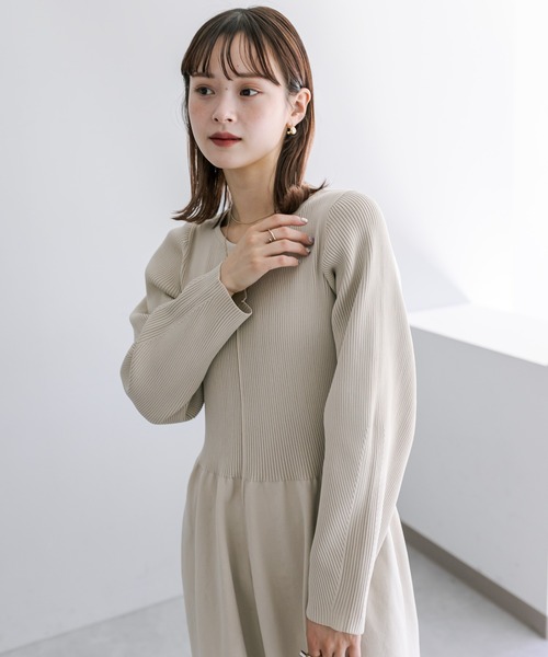 「mystic」 ニットワンピース 2 ブルー レディース_画像7