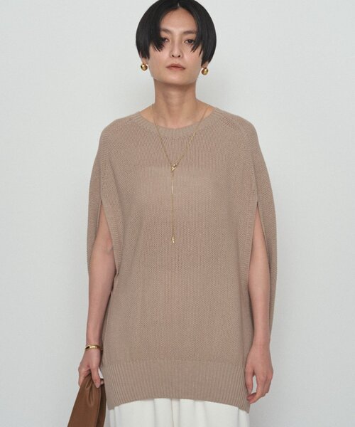 Loungedress（ラウンジドレス） ベスト ジレ ギマ鹿子ポンチョニット