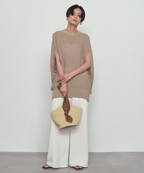 Loungedress（ラウンジドレス） ベスト ジレ ギマ鹿子ポンチョニット