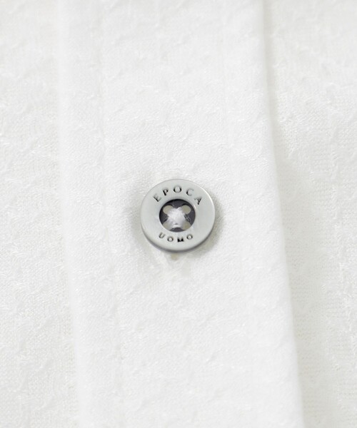 「EPOCA UOMO」 半袖シャツ 48 ホワイト メンズ_画像9