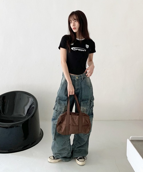 「FOLLOWIN」 トートバッグ ONE SIZE シルバー レディース_画像7