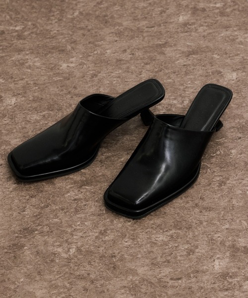 ADAM ET ROPE'（アダムエロペ） サンダル スクエアミュール レディース