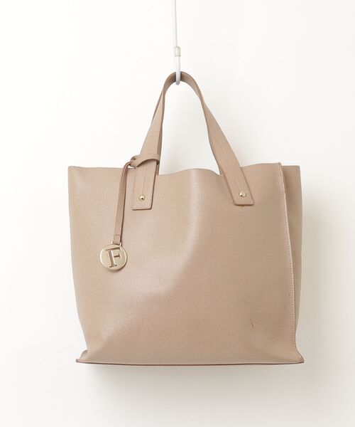 「FURLA」 ワンポイントハンドバッグ - ベージュ レディース