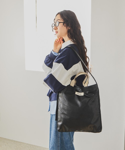 niko and…（ニコアンド） トートバッグ 「A4サイズ収納可能」PU 2WAY