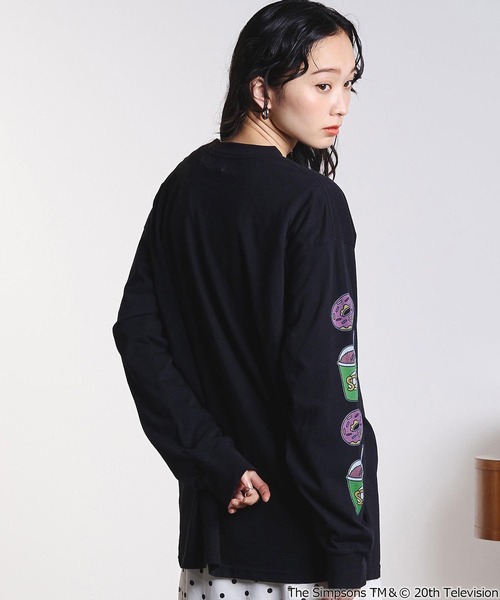 Oblada シンプソンズ 長袖 カットソー The Simpsons（ザ シンプソンズ） tシャツ (THE SIMPSONS)L/S TEE